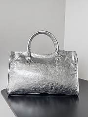 Balenciaga Le City Medium Bag in Silver 37*23.4*14.9cm - 3