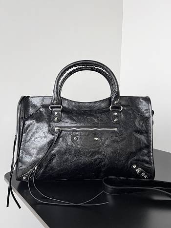 Balenciaga Le City Medium Bag in Black 37*23.4*14.9cm