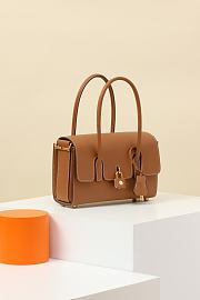 HERMES Evercolor New Drag 22 Gold 22*15*8CM - 4