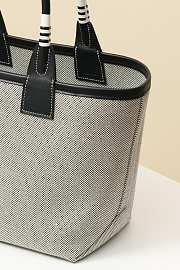 Hermes Tote Bag Steeple 25 Brown Black Leather 25*23*15cm - 6