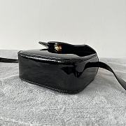 Versace La Medusa Mini Black Patent Leather Top Handle Bag 16cm - 4