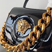 Versace La Medusa Patent-leather Tote Bag In Black 20*10*7cm - 6