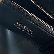Versace La Medusa Patent Leather Top-handle Bag In Black 25*15*22CM - 4