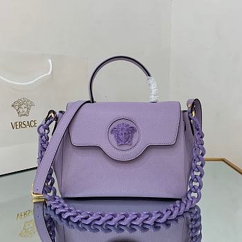 Versace La Medusa Top Handle Bag Ultra Lilac 25*15*22cm