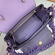 Versace La Medusa Top Handle Bag Ultra Lilac 25*15*22cm - 3