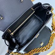 Versace Medium La Medusa Handle Bag with gold chain 25*15*22cm - 2