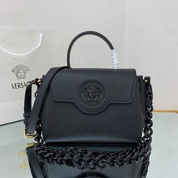 Versace Medium La Medusa Handle Bag with black chain 25*15*22cm