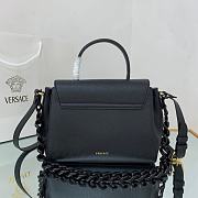 Versace Medium La Medusa Handle Bag with black chain 25*15*22cm - 5