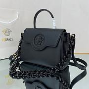 Versace Medium La Medusa Handle Bag with black chain 25*15*22cm - 4