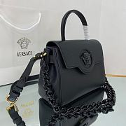 Versace Medium La Medusa Handle Bag with black chain 25*15*22cm - 3