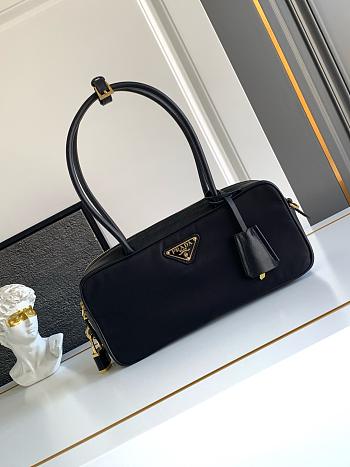 Prada Medium re-nylon and leather tote bag 28x13x8cm