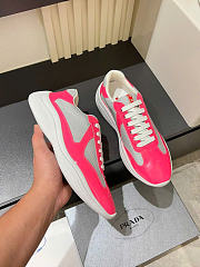 Prada America's Cup biker fabric sneakers - Peony Pink - 6