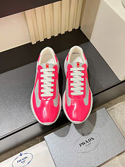 Prada America's Cup biker fabric sneakers - Peony Pink - 5