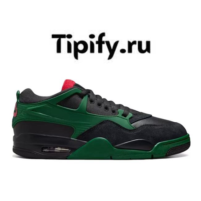 Air Jordan 4 RM Black Gorge Green University Red FQ7939-003 - 1