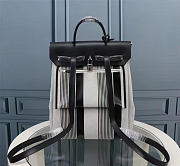 Hermès Herbag leather backpack Grey in Leather 35x30x12cm - 3