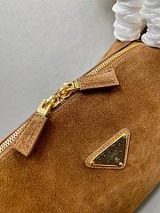 Prada Women's Brown Medium Suede Shoulder Bag 28x18x11cm - 4