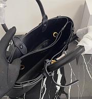 Prada Women's Buckle Medium Leather Bag (Black) 35x25x14cm - 3