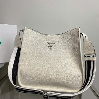 Prada Logo Strap Hobo Leather Medium 30cm