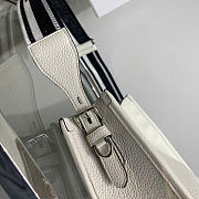 Prada Logo Strap Hobo Leather Medium 30cm - 4