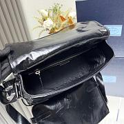 Prada Leather Crossbody Bag in Black for Men 30x20x11cm - 3