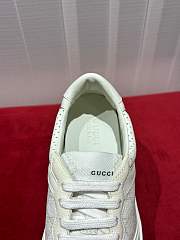 Men's GG trainer in White and grey GG Supreme canvas - 6
