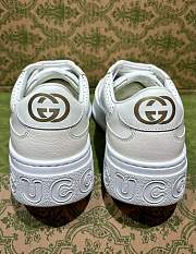 Men's GG trainer in White and grey GG Supreme canvas - 2