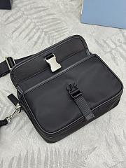 Prada Black Re-nylon And Saffiano Leather Shoulder Bag 22x16x5cm - 2