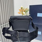 Prada Re-Nylon and Saffiano Leather Shoulder Bag 16x16x8cm - 4