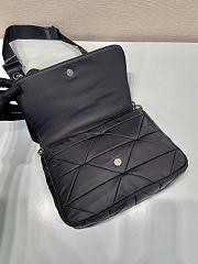 Prada Re-Nylon Shoulder Bag Black Leather 24x24x8.5cm - 4