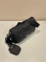 Prada Re-Nylon Shoulder Bag Black Leather 24x24x8.5cm - 5