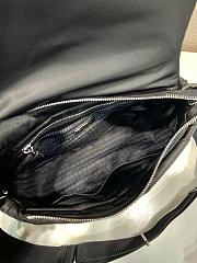 Prada Re-Nylon Shoulder Bag Black Leather 24x24x8.5cm - 3