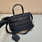 Prada Re-Nylon Padded Tote Bag - Black 25x21.5x13cm - 5