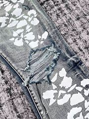 Amiri Hibiscus Stencil Jean 'Light Indigo' - 3
