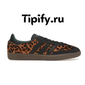 Adidas Samba OG Black Green Leopard (Women's) JI2735