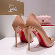Christian Louboutin Kate 100mm Pump Nude Patent Leather 3191411PK20 - 5