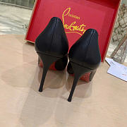 Christian Louboutin Pigalle 100mm Pump Black Leather 3160520BK01 - 5