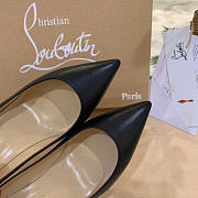 Christian Louboutin Pigalle 100mm Pump Black Leather 3160520BK01 - 3