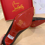 Christian Louboutin Pigalle 100mm Pump Black Leather 3160520BK01 - 2