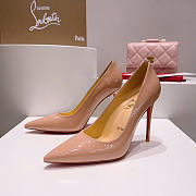 Christian Louboutin Kate 85mm Pump Nude Patent Leather 3191416PK1A - 6