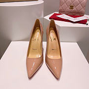 Christian Louboutin Kate 85mm Pump Nude Patent Leather 3191416PK1A - 3