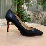 Christian Louboutin Pigalle 85mm Pump Black Nappa Leather 3160522BK01 - 6