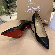 Christian Louboutin Pigalle 85mm Pump Black Nappa Leather 3160522BK01 - 5