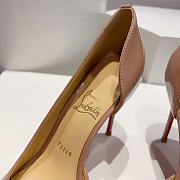Christian Louboutin Iriza 100mm Pump Nude Patent Leather 3130524PK1A - 6