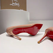 Christian Louboutin Iriza 100mm Pump Nude Patent Leather 3130524PK1A - 5