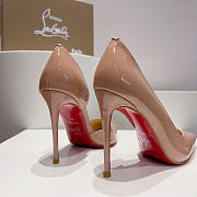 Christian Louboutin Iriza 100mm Pump Nude Patent Leather 3130524PK1A - 3
