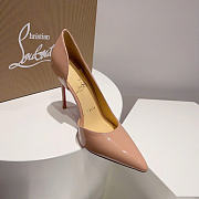 Christian Louboutin Iriza 100mm Pump Nude Patent Leather 3130524PK1A - 2