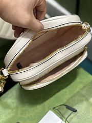 Gucci Interlocking G Mini Heart Shoulder Bag White 20x17.5x6.5cm - 6