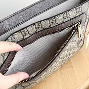 Gucci Men Ophidia Medium Messenger Bag Beige Ebony 28x22x8cm - 3