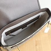Gucci Men Ophidia Medium Messenger Bag Beige Ebony 28x22x8cm - 2