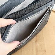 Gucci Ophidia medium messenger bag - Grey and black Supreme Tender canvas 28x22x8cm - 3